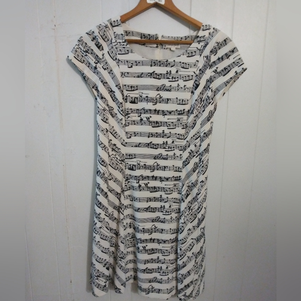 Musical score dress.